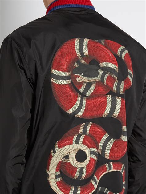 gucci leather jacket with snake|Gucci original leather jacket.